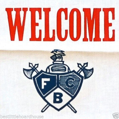 WELCOME KNIGHTS PYTHIAS Fraternal Fabric Banner 1920s