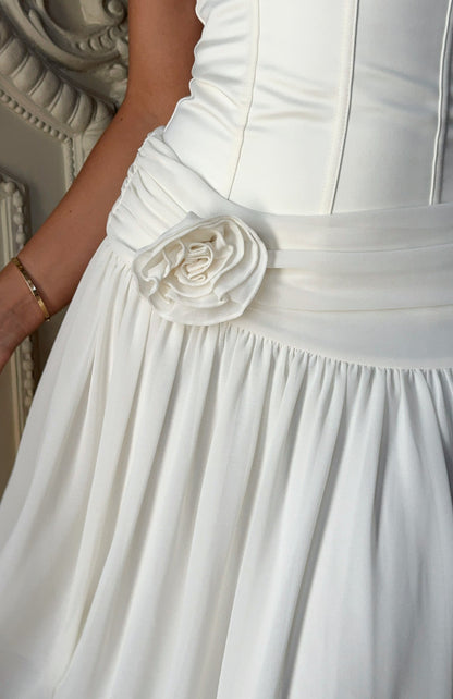 Forever Love Midi Skirt Off White