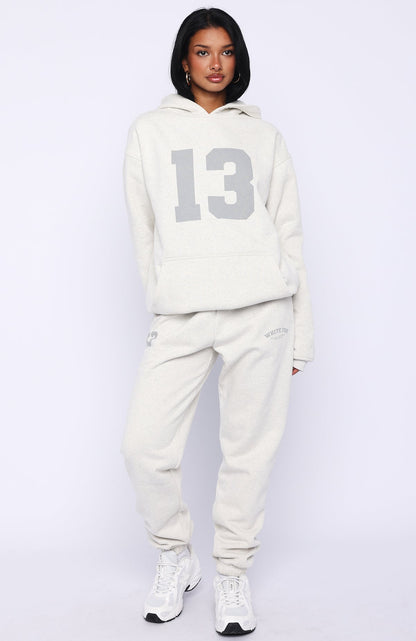 It's Your Chance Oversized Hoodie Grey Marle