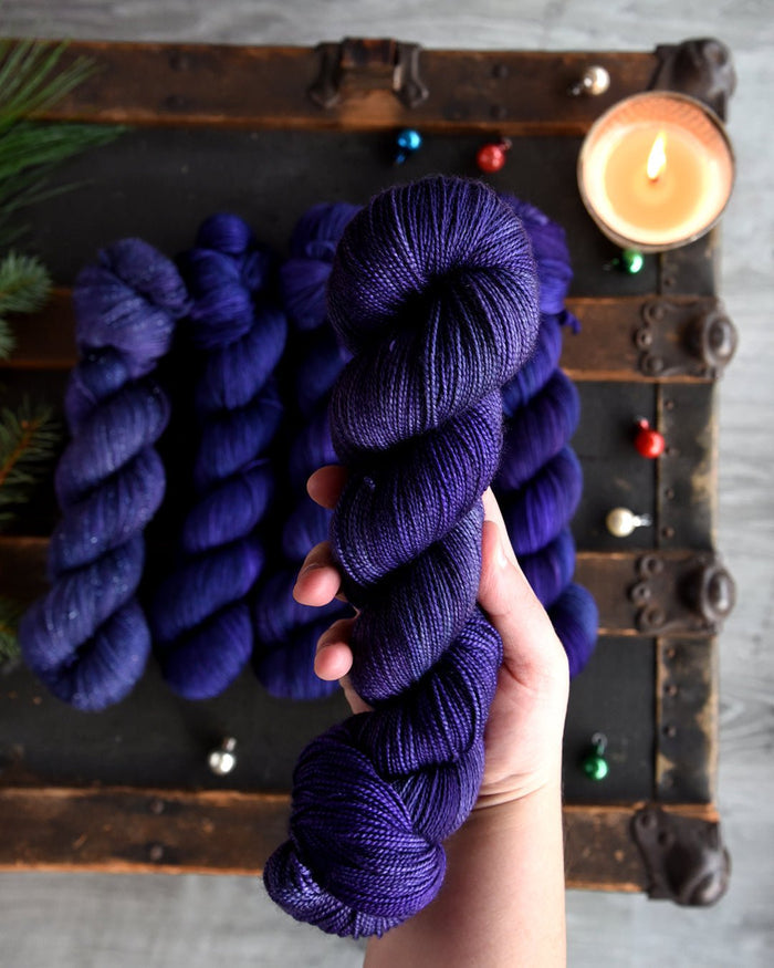Destination Yarn fingering weight yarn Winter's Night